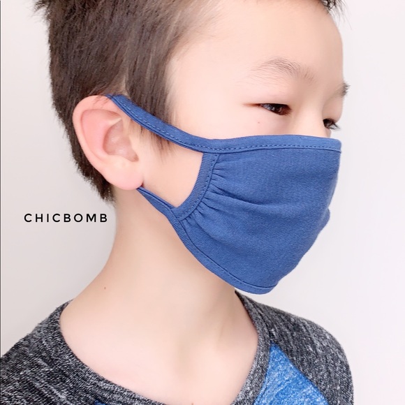 KIDS COTTON FACE MASKS - 3 PIECES - Picture 8 of 8